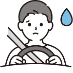 A Man Driving A Car Sweat SVG Icon